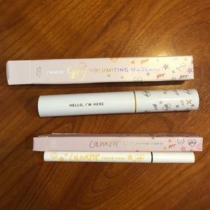 ColourPOP yellow mascara and eyeliner bundle
